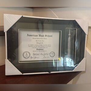 Black and White Diploma Frame